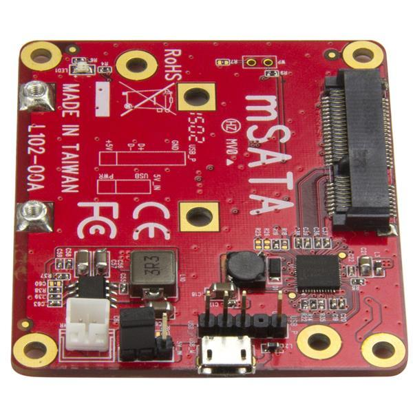 Adaptador - StarTech.com PIB2MS1 Adaptador USB a mSATA para Raspberry Pi Conversor