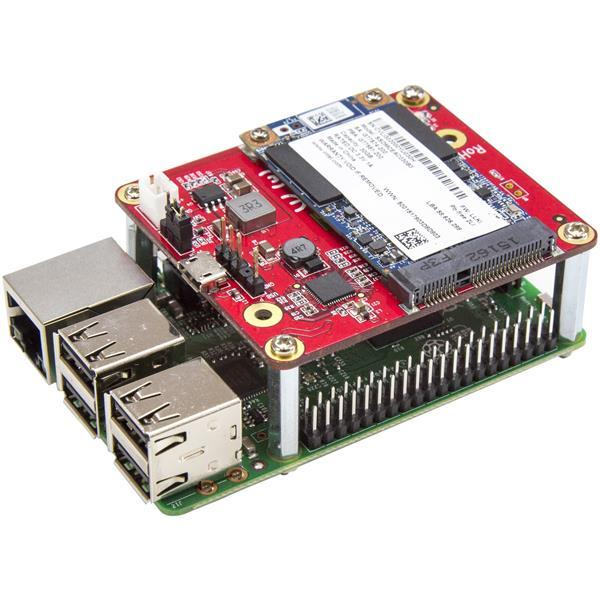 Adaptador - StarTech.com PIB2MS1 Adaptador USB a mSATA para Raspberry Pi Conversor