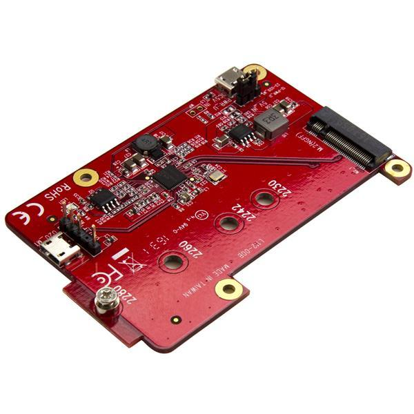 Adaptador - StarTech.com PIB2M21 Conversor Adaptador USB a M.2 NGFF SATA SSD de Raspberry Pi