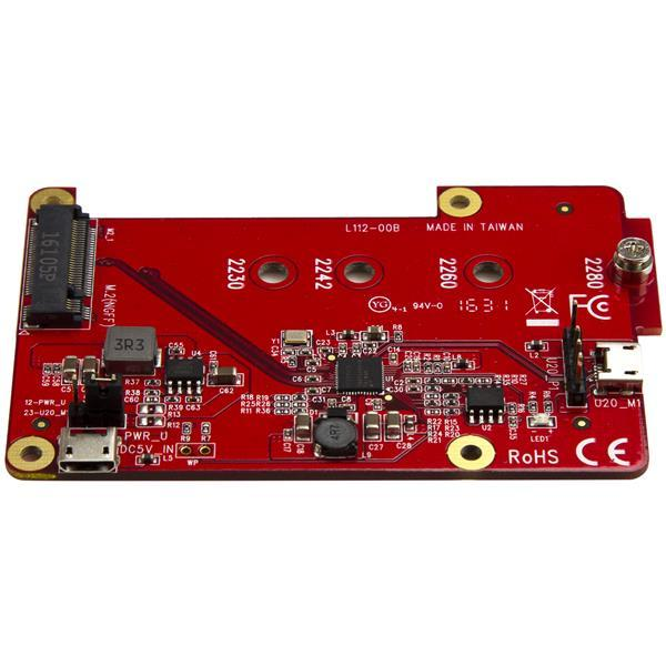 Adaptador - StarTech.com PIB2M21 Conversor Adaptador USB a M.2 NGFF SATA SSD de Raspberry Pi