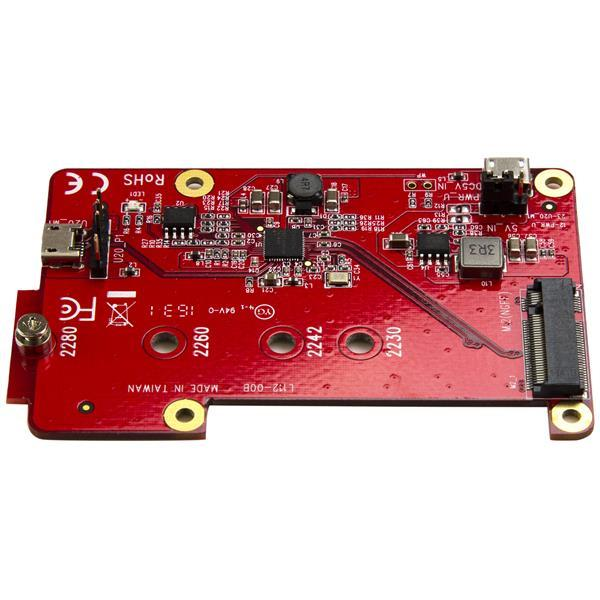 Adaptador - StarTech.com PIB2M21 Conversor Adaptador USB a M.2 NGFF SATA SSD de Raspberry Pi