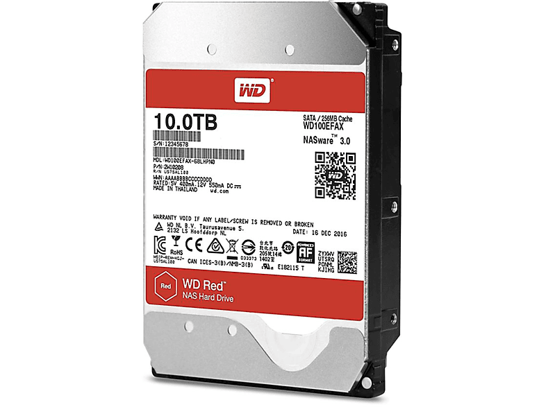 Disco duro interno | Western Digital Red WD100EFAX. 10 TB