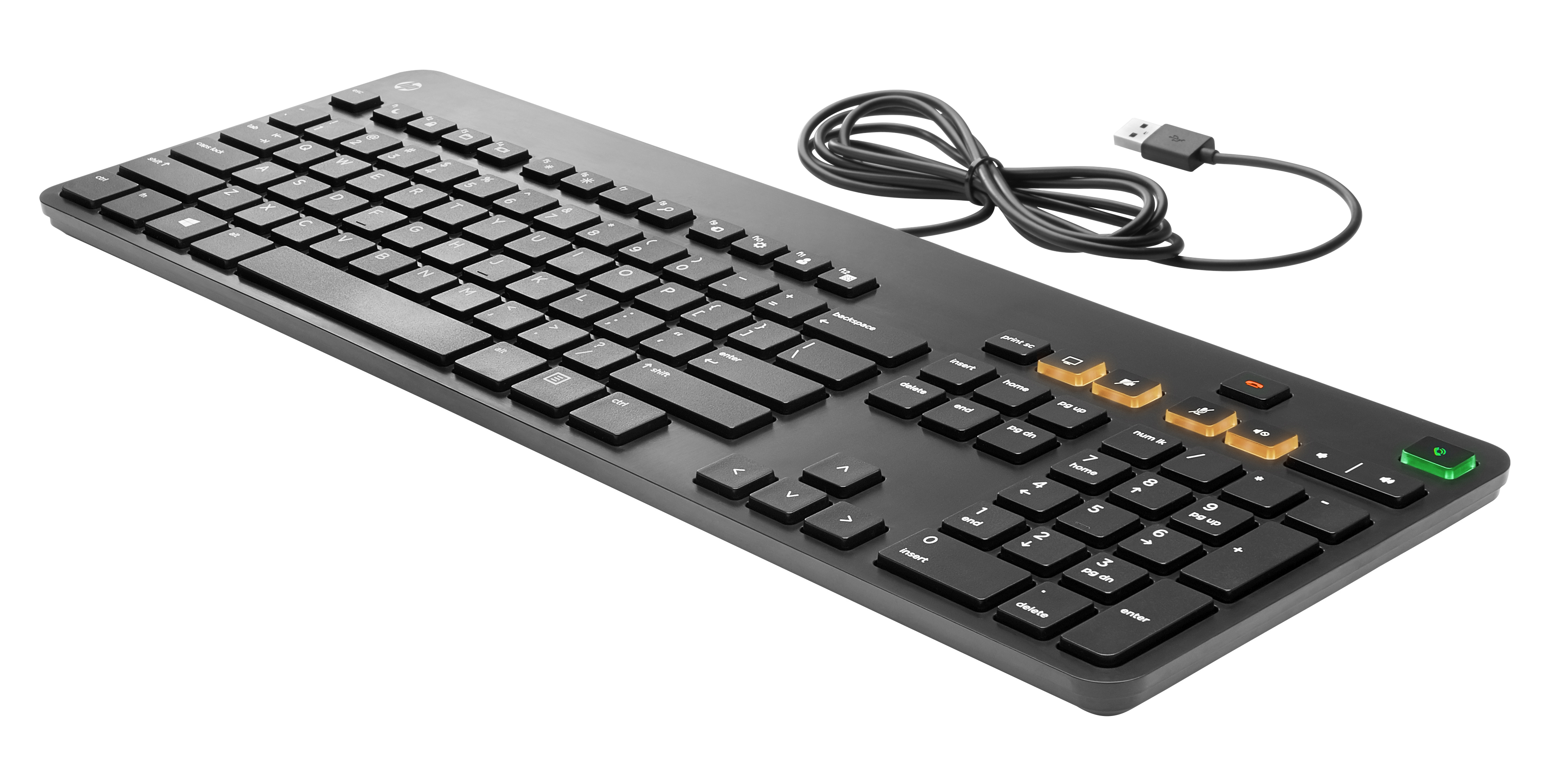 Teclado - HP K8P74AA, USB, QWERTY, Inglés