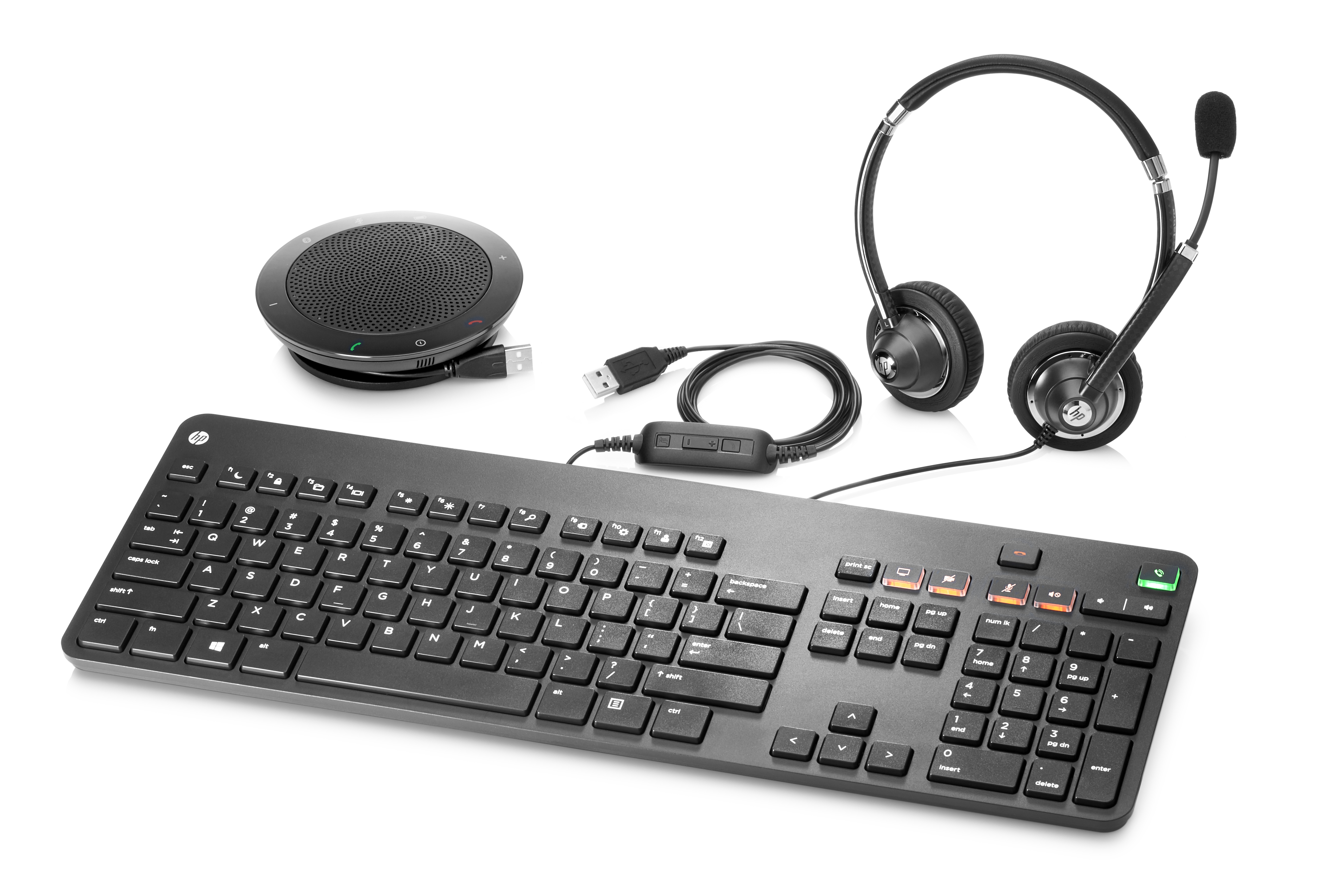 Teclado - HP K8P74AA, USB, QWERTY, Inglés