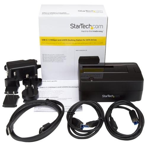 Base para Disco - StarTech.com SDOCKU313E Docking Station USB 3.1 para Unidades SATA de 2,5 y 3,5
