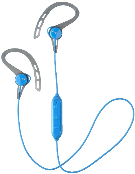 Auriculares deportivos - JVC HA-EC20BT-A, Inalámbrico, Bluetooth, IPX2, Pivot Motion Fit, Azul