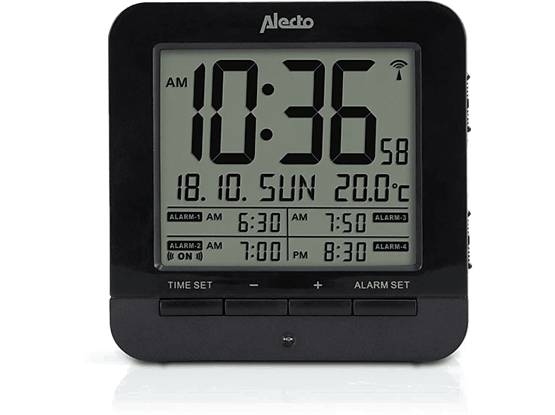 ALECTO Wekker met thermometer (AK-20)