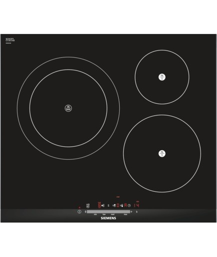 Encimera 675 Fjc1e 3 zonas 28 cm placa eh675fjc1e 60 28cm 2 aros boost touchslider fryingsensor iq100 fuegos siemenslb 60cm topclass 17 potencias 60.2 negro induccion