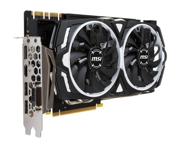 Tarjeta gráfica - MSI GeForce GTX 1070 Armor OC 8GB GDDR5