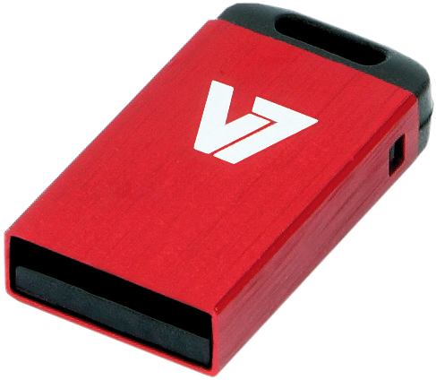 V7 Unidad de memoria flash USB 2.0 nano 16 GB, roja unidad flash USB