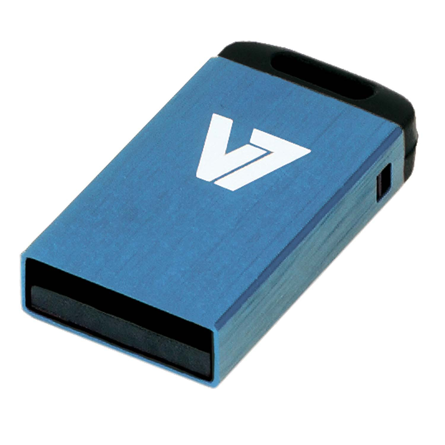 V7 Unidad de memoria flash USB 2.0 nano 8 GB, azul unidad flash USB