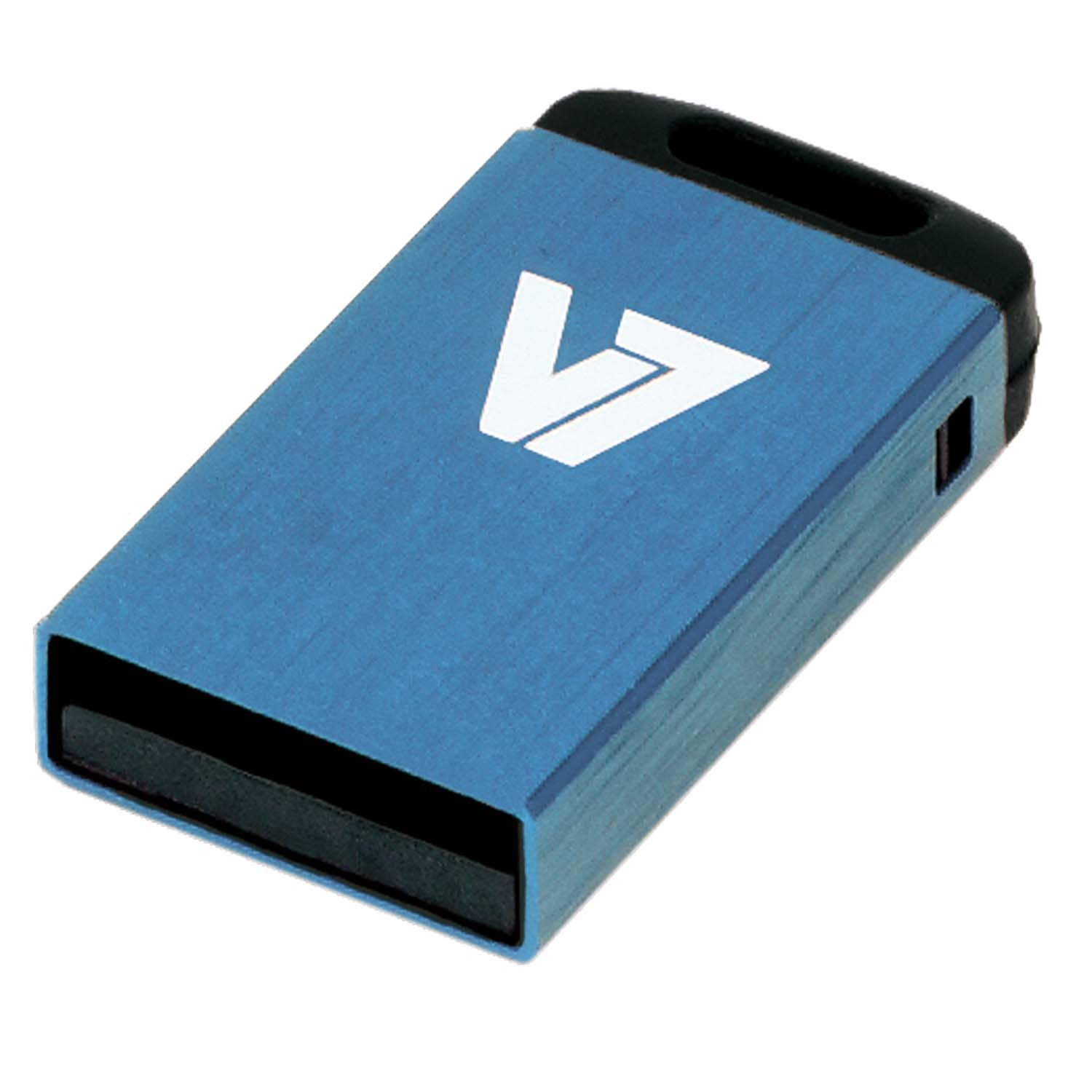 V7 Unidad de memoria flash USB 2.0 nano 16 GB, azul unidad flash USB