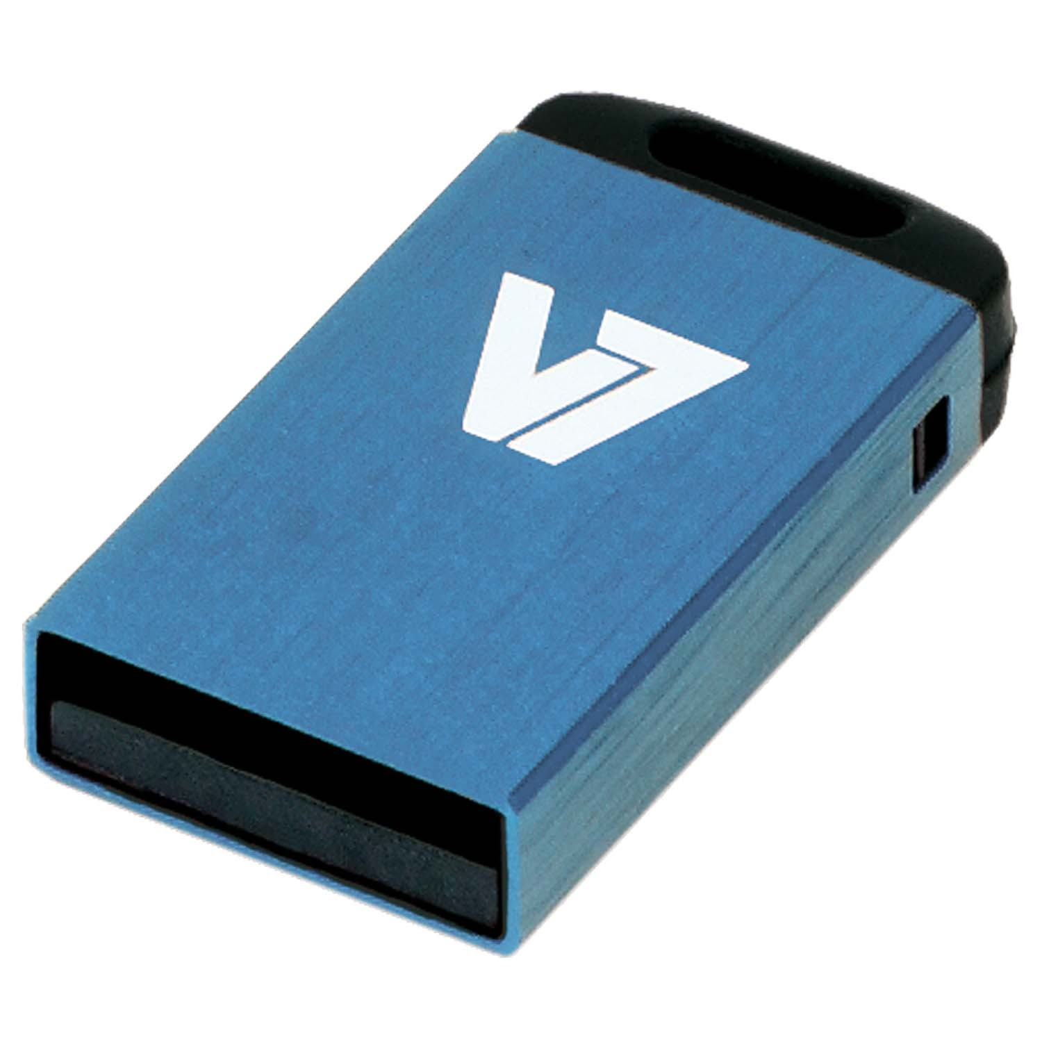 V7 Unidad de memoria flash USB 2.0 nano 32 GB, azul unidad flash USB 
