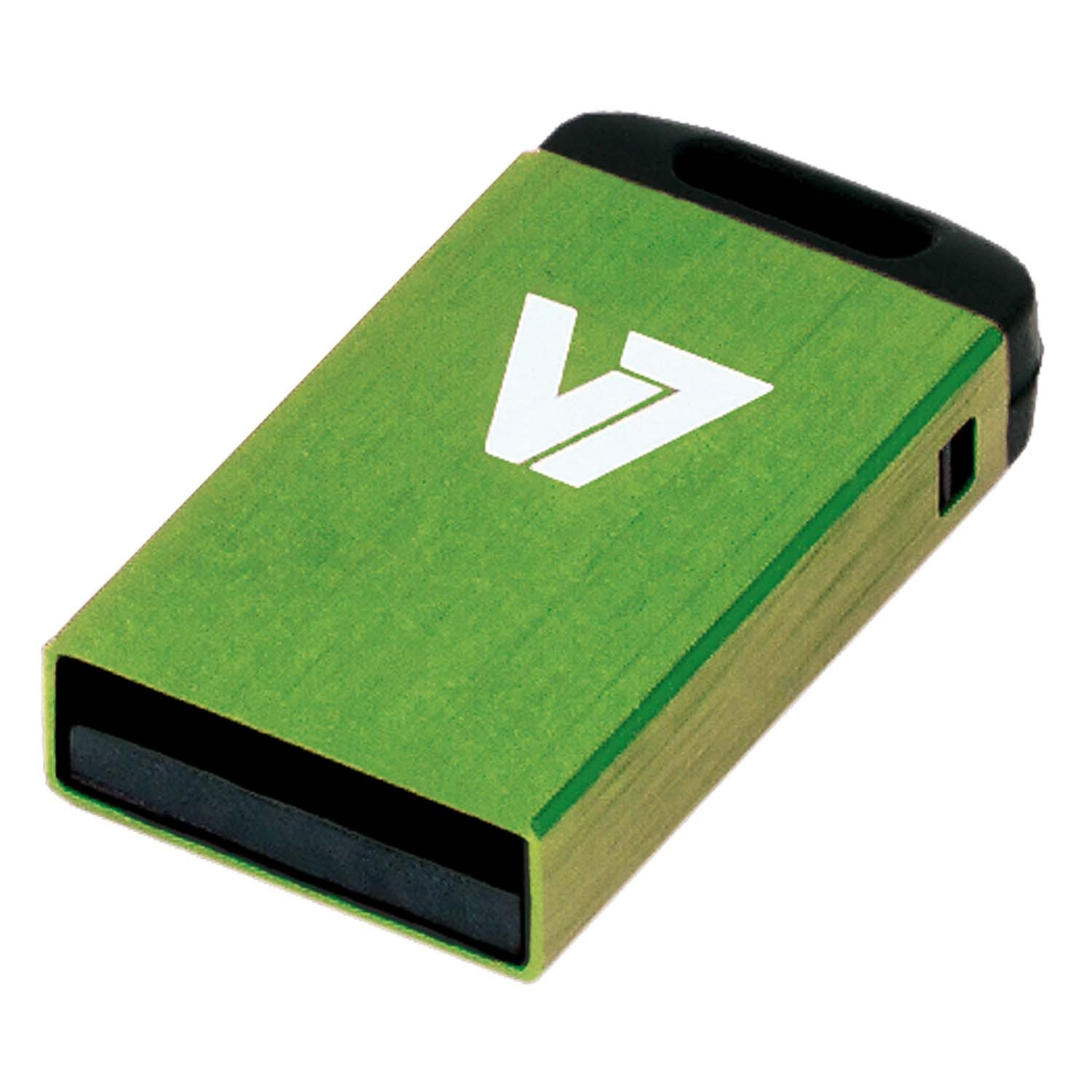 V7 Unidad de memoria flash USB 2.0 nano 4 GB, verde unidad flash USB