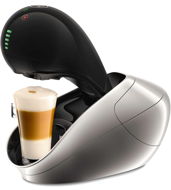 Cafetera de cápsulas - Krups Nescafé Dolce Gusto KP 6008 Movenza, Potencia 1500W, Plata