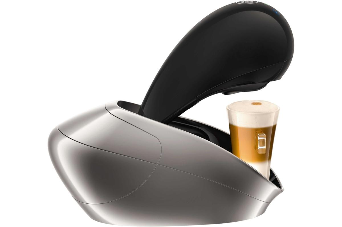 Cafetera de cápsulas - Krups Nescafé Dolce Gusto KP 6008 Movenza, Potencia 1500W, Plata