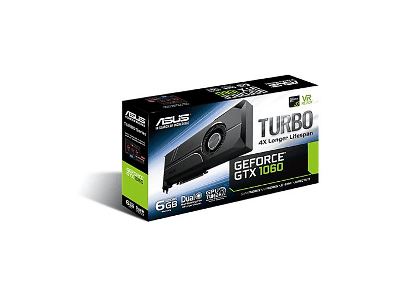 ASUS Turbo Geforce Gtx 1060 6Gb Gddr5 192Bıt Dvı 2Hdmı 2Dp Ekran