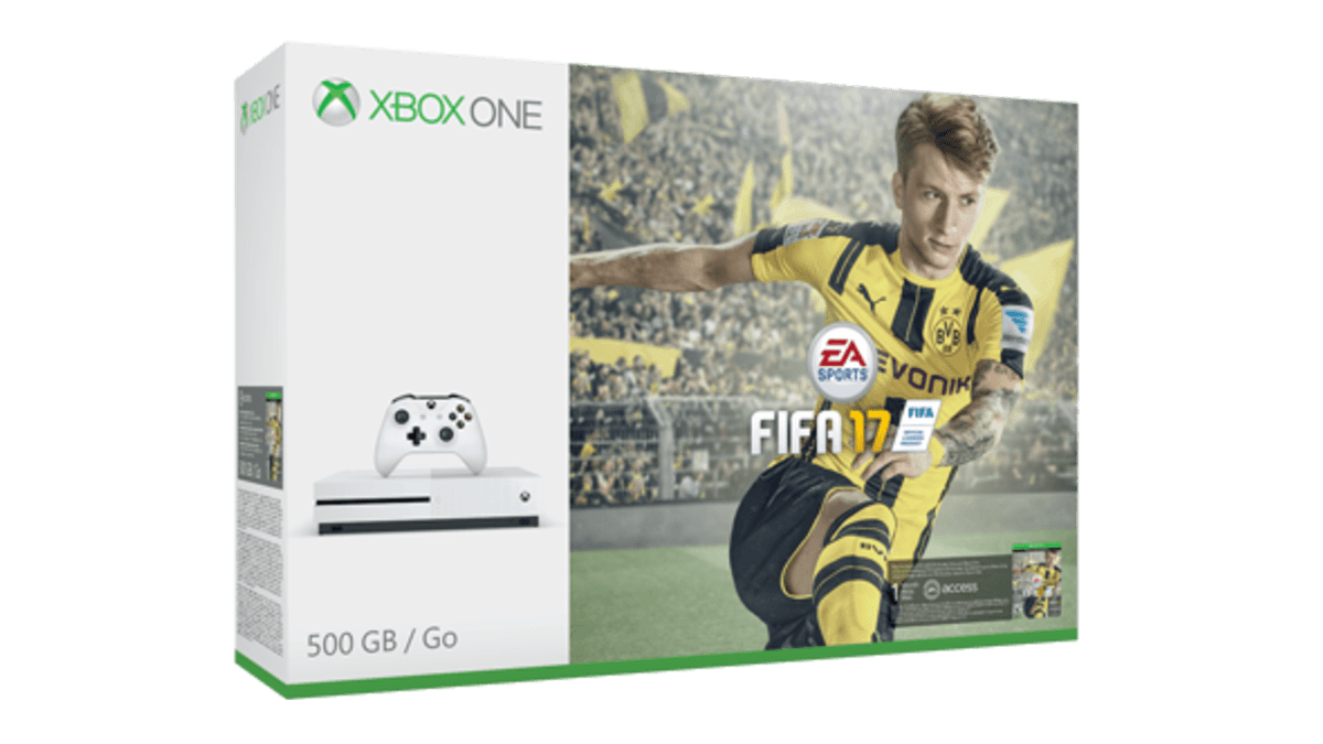 Consola - Microsoft Xbox One S Blanca + Fifa 17, 500 GB