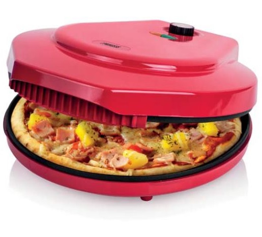 Máquina para hacer pizzas - Princess 115001, Potencia 1450W, Antiadherente, Diámetro de 30 cm