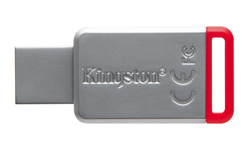 Pendrive 32 GB - Kingston Technology DataTraveler 50 USB 3.0 (3.1 Gen 1) Type-A, Plata y rojo