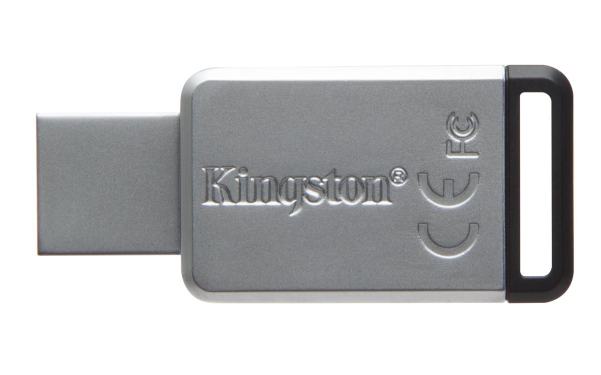 Memoria USB 128 GB - Kingston Technology DataTraveler 50, 3.1 Gen 1, Type-A, Plata