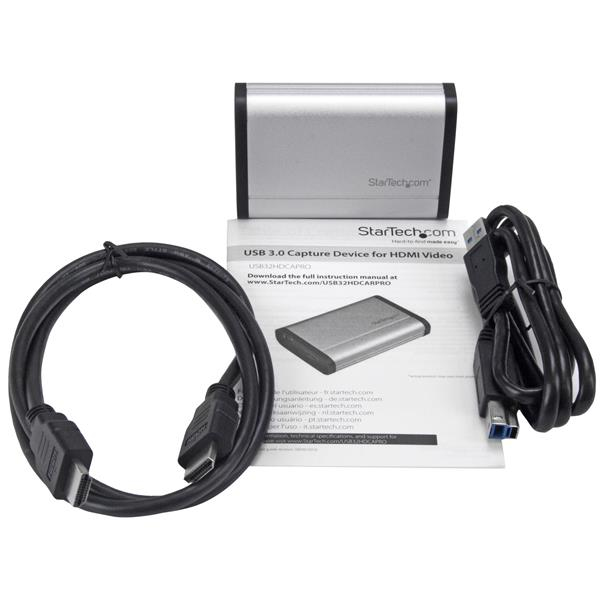 Capturadora de Vídeo - StarTech.com USB32HDCAPRO Capturadora de Vídeo HDMI 1080p por USB 3.0