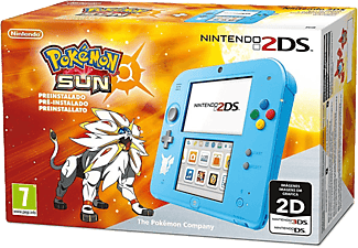 Consola - Nintendo - 2DS Azul + Pokémon Sol (Preinstalado)