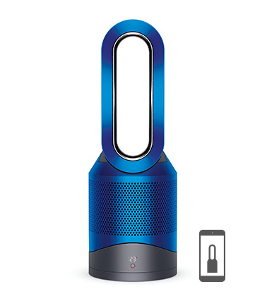 Purificador de aire - Dyson Pure Hot & Cool, Calefactor, Ventilador, 1200W, Azul