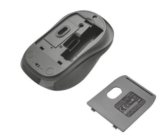 Ratón inalámbrico - Trust 21192, óptico, Bluetooth, Negro