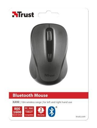 Ratón inalámbrico - Trust 21192, óptico, Bluetooth, Negro