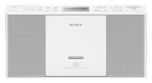 Microcadena - Sony Boombox ZSPE60W.CED, Radio AM/FM, CD, USB, Aux, Blanco