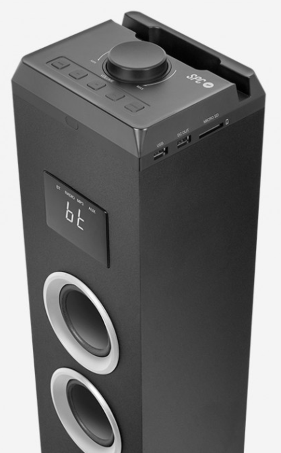 Torre de sonido - SPC 4551 Thunder Tower, Radio FM, Bluetooth, USB