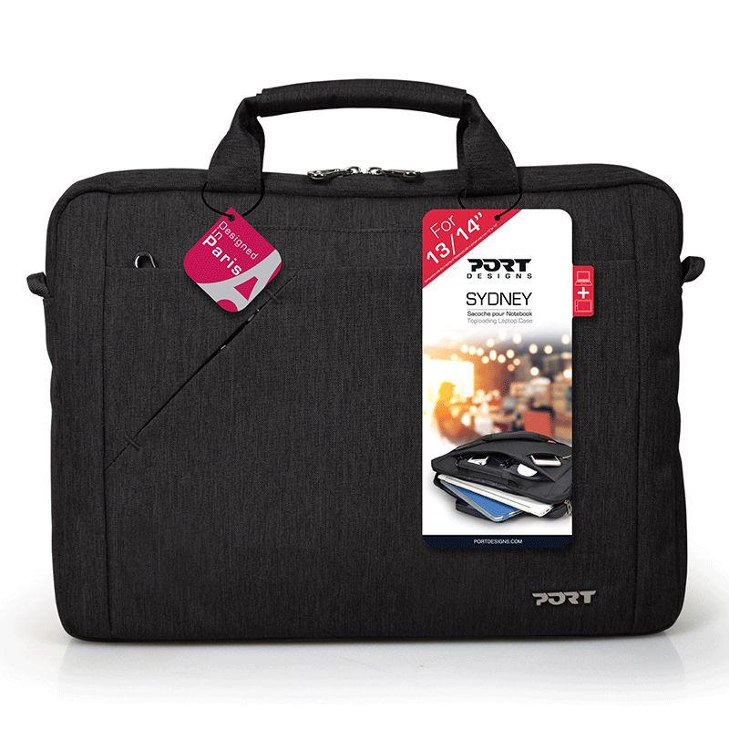 Maletín para portátil - Port Designs 135071, 14 pulgadas, Negro