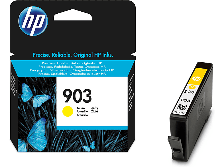 Cartucho de tinta - HP 903, Amarillo, T6L95AE