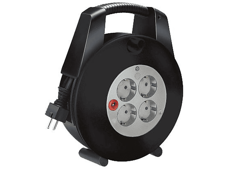 Alargo Con Base Múltiple - Brennenstuhl1094200 Vario Line 4Ac Outlet(S), 15M, Negro Y Gris