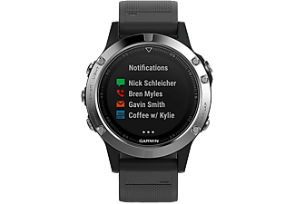 GARMIN Fenix 5 ezüst/fekete okosóra