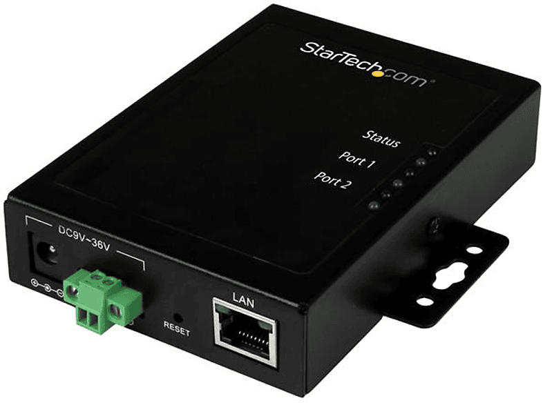 Servidor | StarTech.com NETRS2322P Servidor de Dispositivos Serie a IP 2 Puertos RS232 De Metal