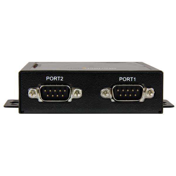 Servidor - StarTech.com NETRS2322P Servidor de Dispositivos Serie a IP 2 Puertos RS232 De Metal