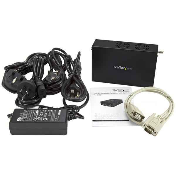 Conversor de Medios - StarTech.com ET10GSFP Conversor de Medios Ethernet a Fibra 10Gb SFP+ Abierto