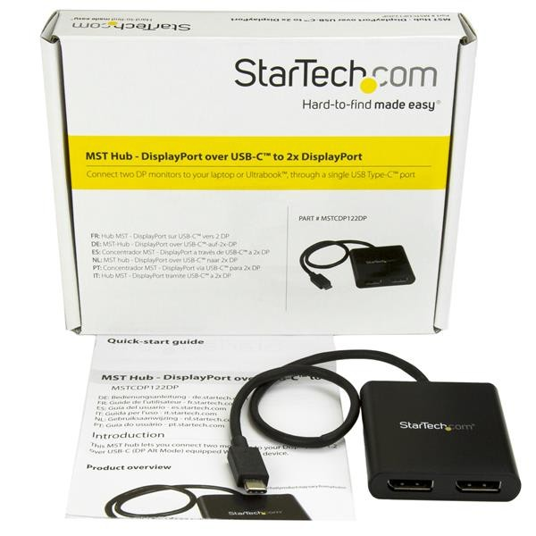 Splitter | StarTech.com MSTCDP122DP Divisor Multiplicador USB-C a ...
