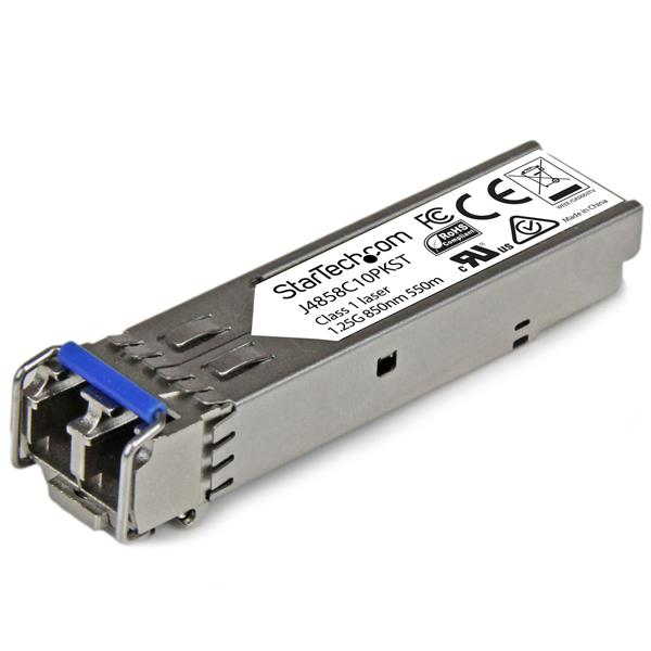 Transceptor SFP - StarTech.com J4859C10PKST Paquete de 10 SFP+ Fibra 1Gb Compatible J4859C Mono Mult