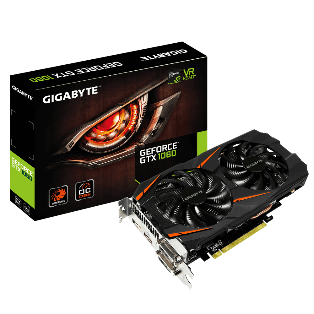 GIGABYTE GIGABYTE Gigabyte GeForce GTX 1060 Windforce OC 6G GeForce GTX 1060 6GB GDDR5