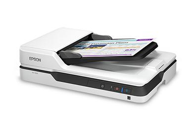 Epson WorkForce DS-1630 Cama plana 1200 x 1200DPI A4 Negro, Color blanco