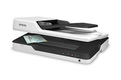 Epson WorkForce DS-1630 Cama plana 1200 x 1200DPI A4 Negro, Color blanco