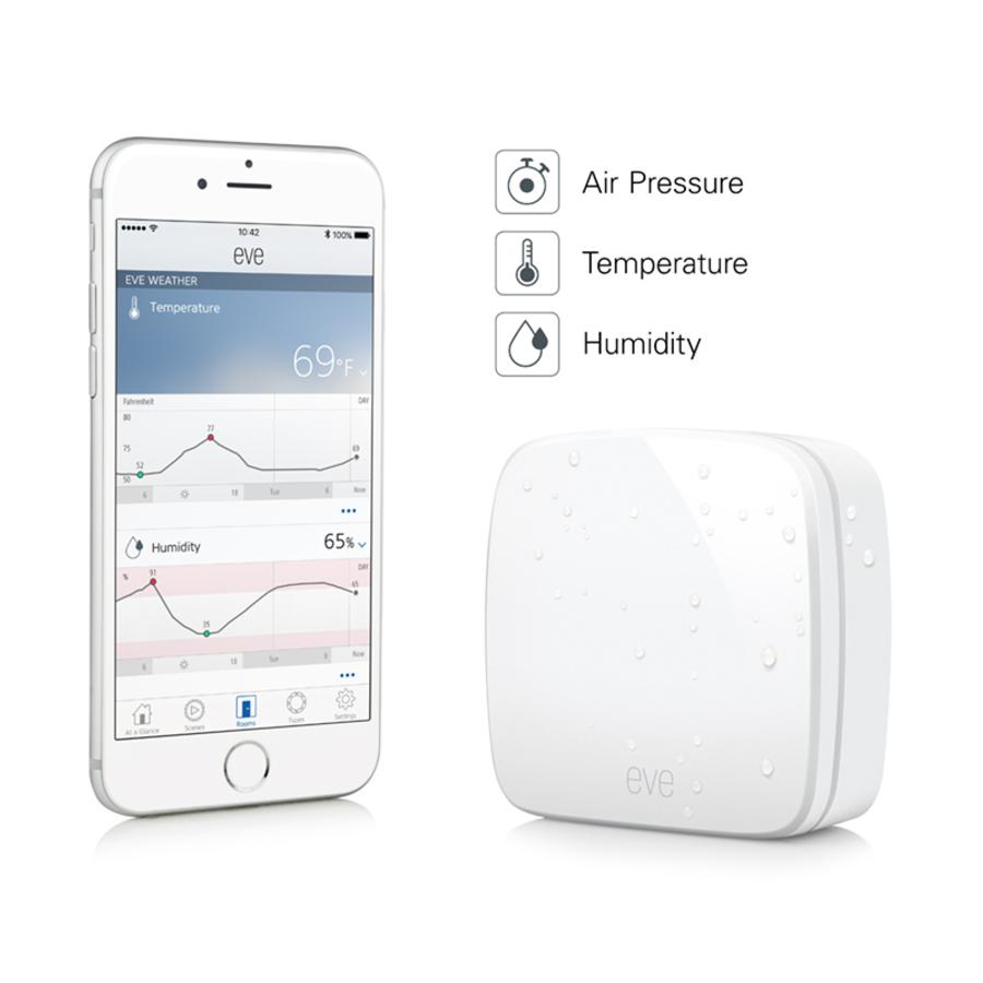 Sensor inalámbrico exterior - Elgato Weather, Blanco