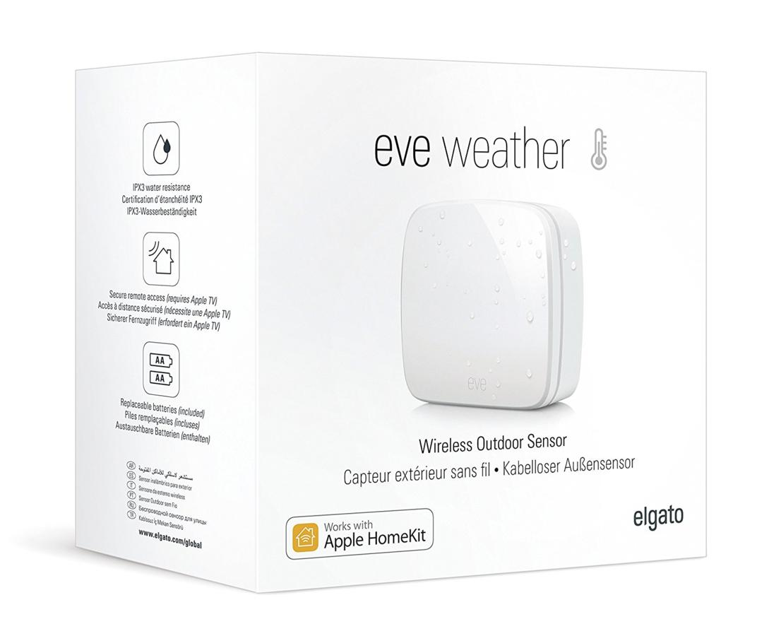 Sensor inalámbrico exterior - Elgato Weather, Blanco