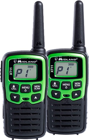 Talkie Midland Xt30 16channels 446.00625 – 446.09375mhz negro verde twoway radios walkietalkie aaa 48 32 90 mm 75 g c1177 8 canales 6 km 12h 6km 16 pmr446