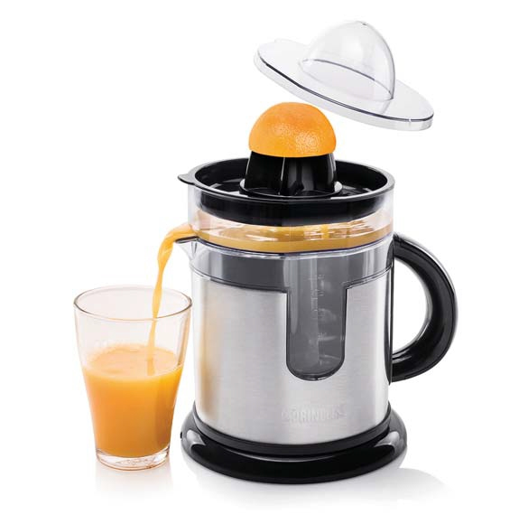 Exprimidor - Princess 201975 CITRUS JUICER DUO, 2 conos, Sistema de rotación, 40 W, Acero Inoxidable