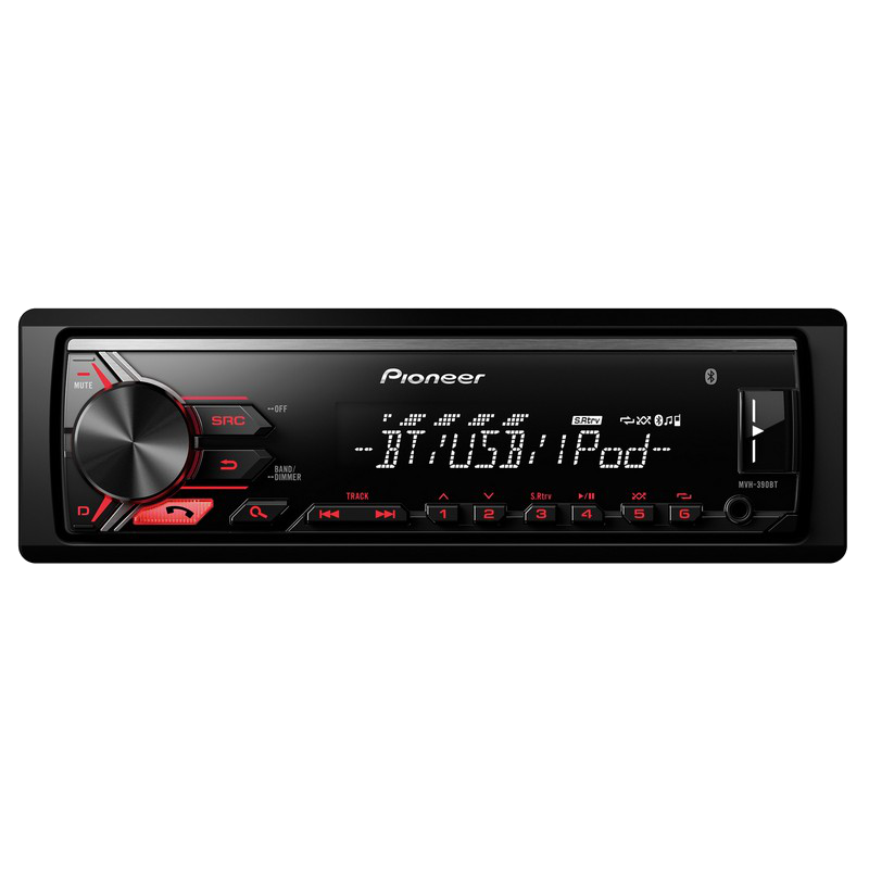 Autorradio - Pioneer MVH-390BT, Radio FM/AM RDS, USB, Aux-in
