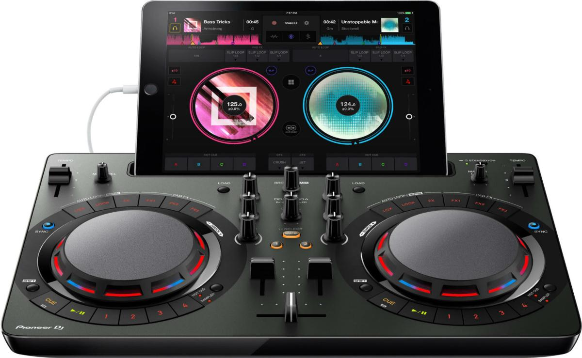 Controlador DJ - Pioneer DDJ-WEGO4-K, 2 canales, USB, rekordbox dj, Jog Wheels, Negro